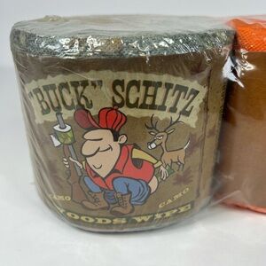 Gag gift Buck Schitz camping hunter toilet paper camo orange